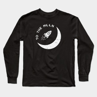 To The Moon (dark textile) Long Sleeve T-Shirt